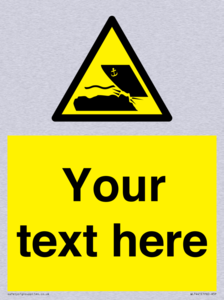 Custom Warning submerged objects in watercraft areas